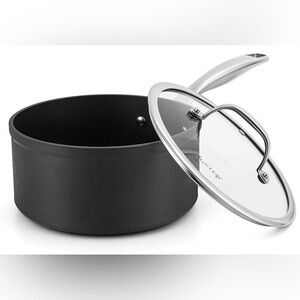 BNIB Nonstick Sauce Pan, Hard Anodized 3 Quart Saucepan